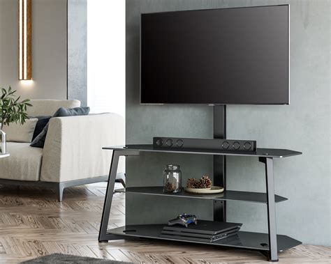 Buy Fitueyes 3 Tier Floor Tv Stand For 37 70 Inch Tvs Entertainment