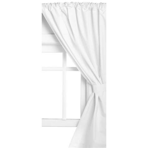 Best Vinyl Bathroom Window Curtain Ideal To Keep Shower Area Private White