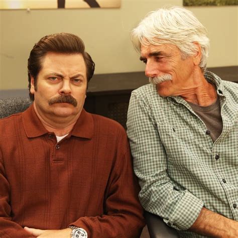 Ron X 2 Parks And Rec Ron Parks And Recs Parks And Recreation Lil Sebastian Nick Offerman