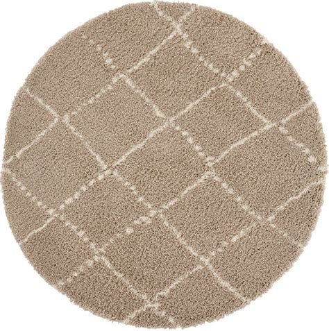 Hartböden sind heutzutage in vielen wohnräumen sehr beliebt. Hochflor-Teppich »Hash«, MINT RUGS, rund, Höhe 35 mm ...