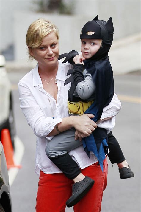 Cuteness Amy Poehler Takes Her Sons To A Halloween Party Photos
