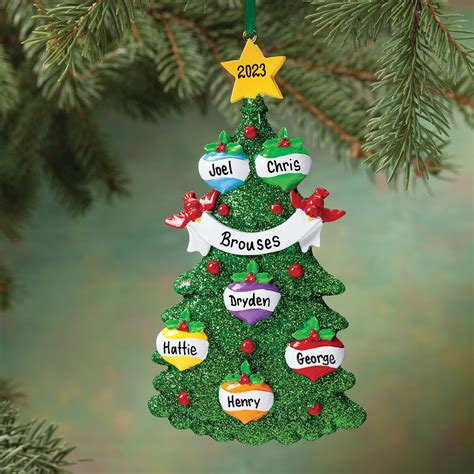Personalized Christmas Tree Ornament Ornaments Miles Kimball