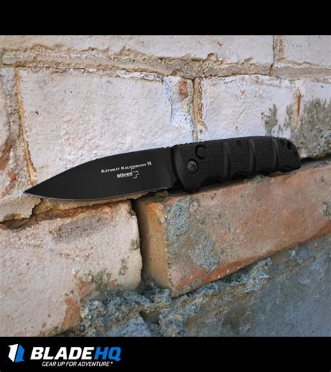 Boker Kalashnikov Black Automatic Knife Drop Point Black Blade Hq