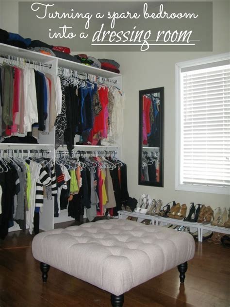 Room in the center for additional shoe storage and a dressing table between two doors. How To Turn A Small Bedroom Into A Dressing Room | Bedroom ...