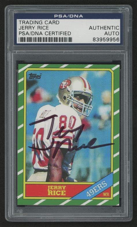 The design of the 1978 topps baseball card set is one of the most subdued of the decade. Jerry Rice Signed 1986 Topps #161 Rookie Card Reprint (PSA Encapsulated) | Pristine Auction