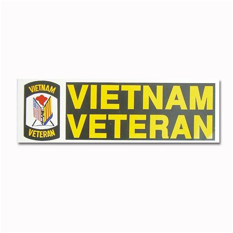 Bumper Sticker Vietnam Veteran Bumper Sticker Vietnam Veteran