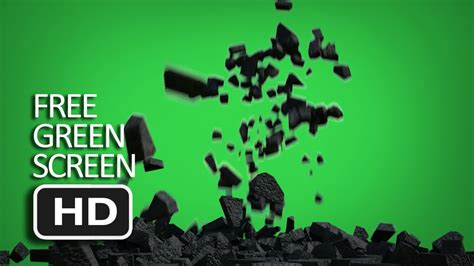 Free Green Screen Falling Rock Debris Hd Youtube
