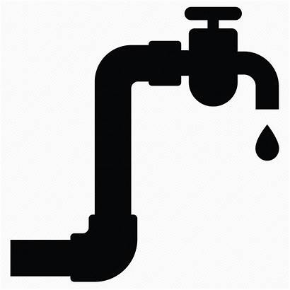 Water Clipart Pipe Tap Faucet Theft Icon
