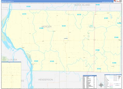 Maps Of Mercer County Illinois