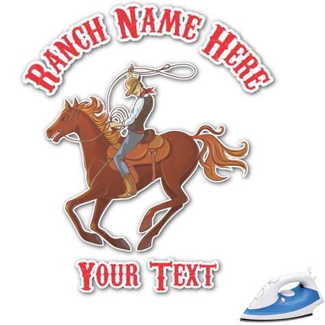 Custom Western Ranch Graphic Iron On Transfer Personalized