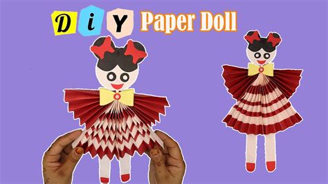 Origami Paper Doll Making Tutorial How To Make A Paper Doll Youtube
