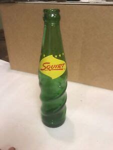 Vintage S Squirt Soda Bottle Oz Green Glass Bottle EBay