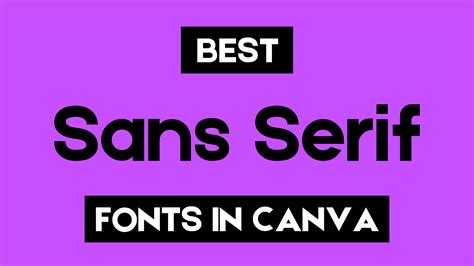 Popular Sans Serif Fonts