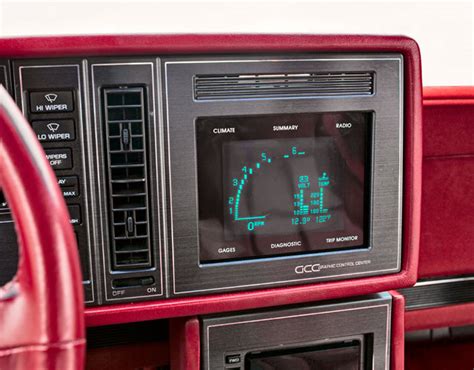 Carchaeology 1986 Buick Riviera Introduces The Touchscreen