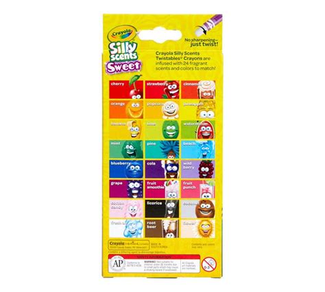 Silly Scents Mini Twistables Scented Crayons 24 Count Crayola