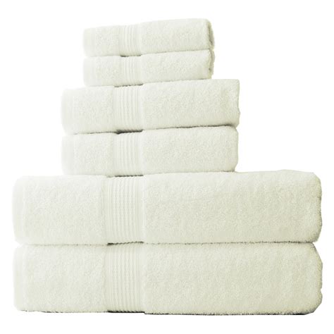 Hydro Basics 6 Piece Super Absorbent Cotton Towel Set