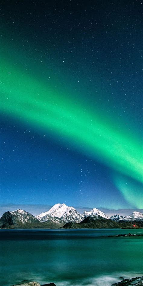 Arctic Aurora Night Colorful Sky Night 1080x2160 Wallpaper