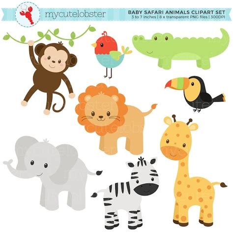 1871 Baby Jungle Animals Svg Free Svgpngeps And Dxf File Include