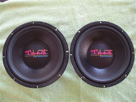 15876690910 Crunch Competition Subwoofers Old School Thumpers