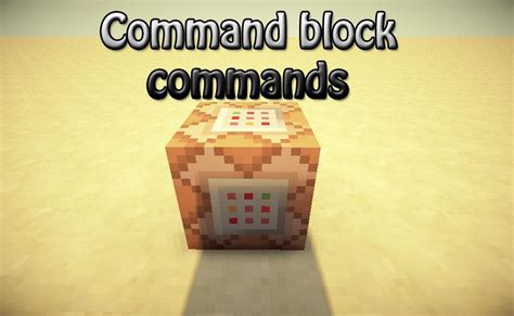 Command Block Commands Minecraft Blog