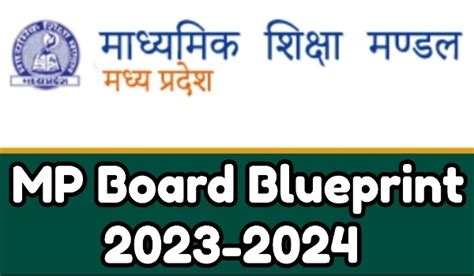 Mp Board Blueprint 2023 2024 Download Pdf For Mpbse Hssc