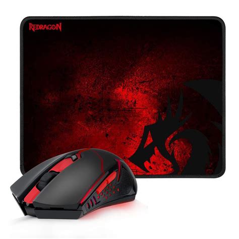 Buy Redragon Wireless Gaming Mouse Plus Large Gaming Mouse Pad Combo