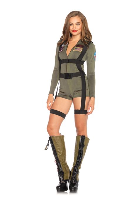 Women S Top Gun Romper Costume