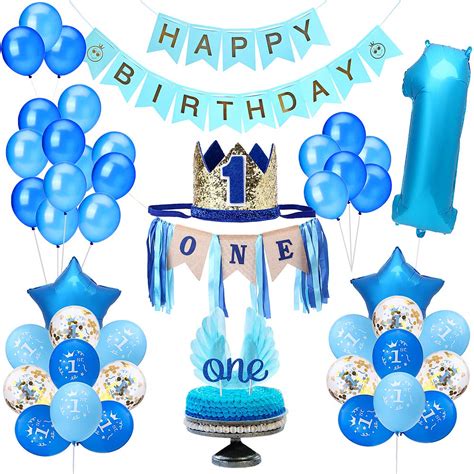 TONG Party 1st Birthday Boy Decorations | Includes High Chair Burlap