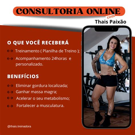 Consultoria Online Personal Trainer Thais Paix O Gon Alves Hotmart