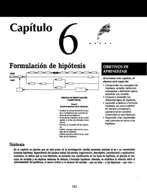Hernández Sampieri R Mi Cap 6 Formulación De Hipótesis