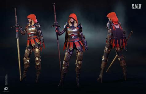 Cardinal Raid Shadow Legends Fantasy Female Warrior Raid Shadow