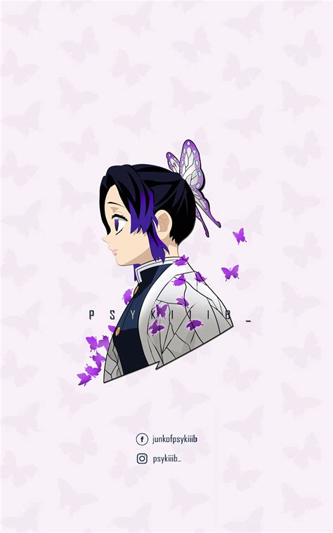 Shinobu Kocho Character Design Side Profile On Behance