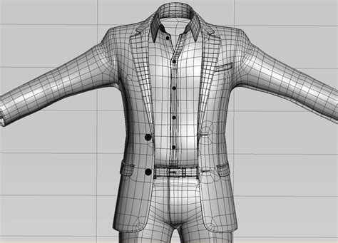 Men Suit 3d Model Cgtrader