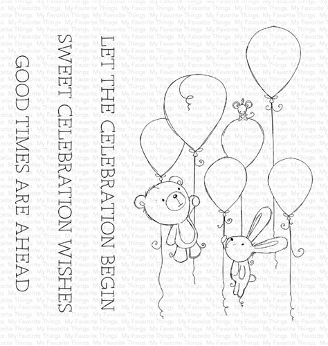 My Favorite Things Clear Stamps 4x4 Sweet Celebration 849923039328
