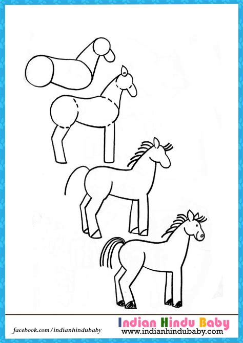 Maybe you would like to learn more about one of these? Horse step by step drawing for kids - Indian hindu baby