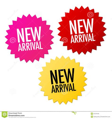 New Arrival Stickers Royalty Free Stock Image - Image: 21079156