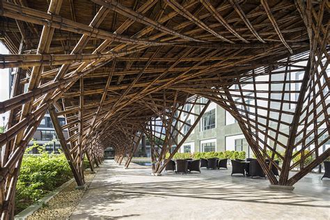 Vtn Architects Vinata Bamboo Pavilion Creates A Natural Pathway In A