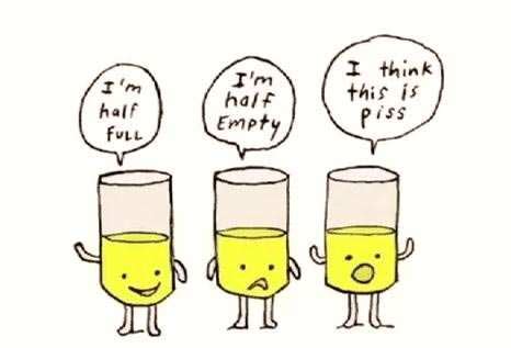 Are you optimist pessimist or realist? Optimist, pessimist, realist.