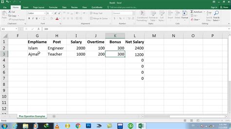 Day2 Excel 2016 Functions And Formulas Plus Operation Examples Youtube