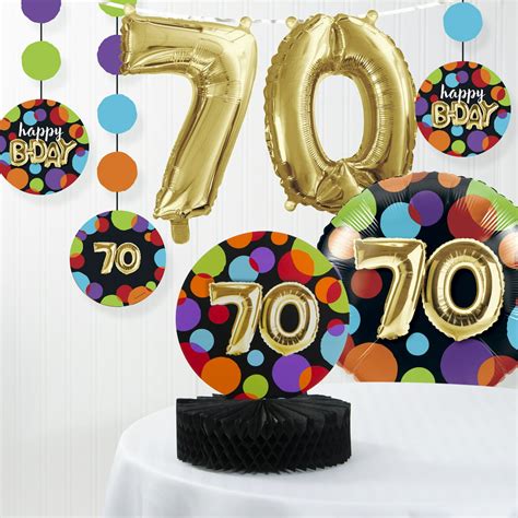 Balloon Birthday 70th Decorations Kit