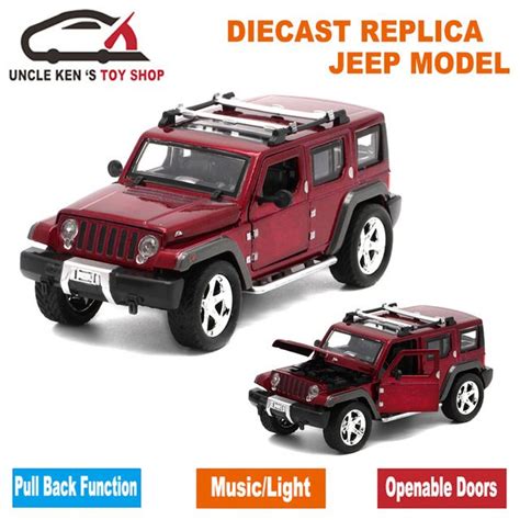 15cm Length Diecast Jeep Wrangler Model Cars Replica Metal Toys With