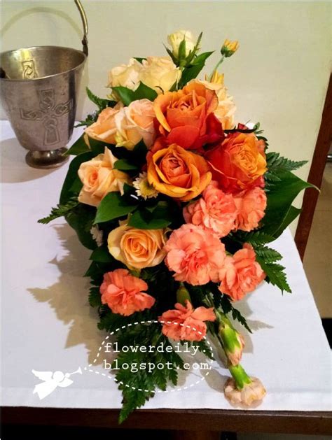 Tropical Orange Salmon Bridal Bouquet Ideas ~ Flower