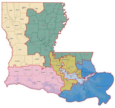 Map Of Louisiana Congressional Districts Map