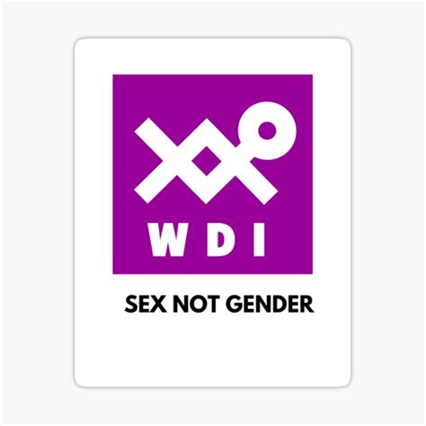 Sex Not Gender Womens Declaration Sticker For Sale By Womensdec Redbubble