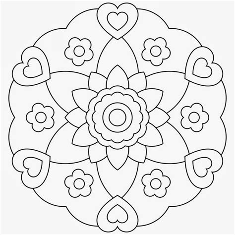 Love Mandala Coloring Pages Coloring Home