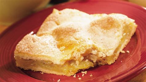 For this easy apple pie recipe, you'll need a box of pillsbury pie crusts (they need to sit out for at least 20 minutes before you get to bakin') and five to. Lemon-Ginger Apple Pie Squares recipe from Pillsbury.com