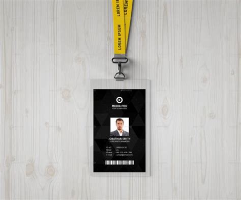 11 Agent Id Card In Illustrator Ms Word Pages Photoshop