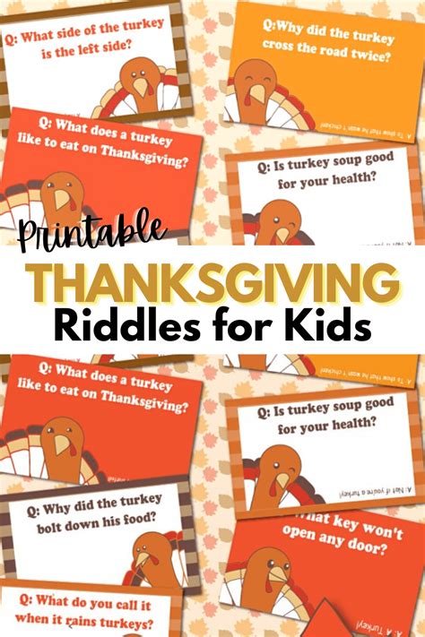 Thanksgiving Riddles For Kids With Answers