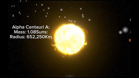 Solar System Simulator Every Stars Stats Youtube