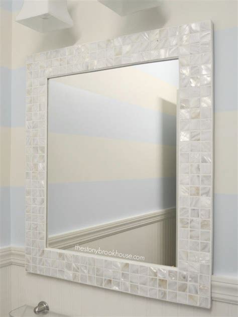How To Make A Custom Tiled Mirror In 2022 Diy Tile Mirror Tile Mirror Frame Mirror Tiles